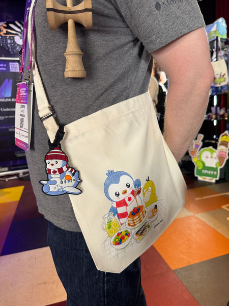 Pebbles Pengu cross-body canvas bag