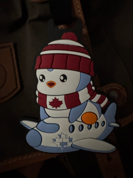Pebbles Pengu luggage tag
