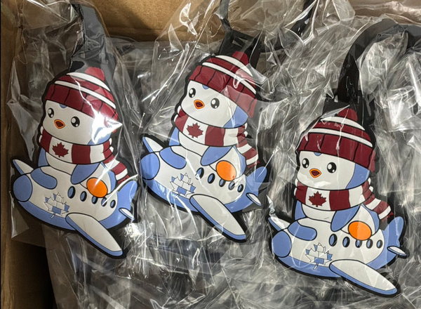 Pebbles Pengu luggage tag