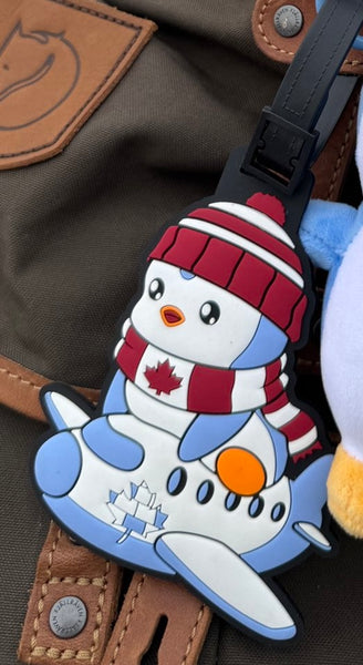 Pebbles Pengu luggage tag